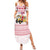 Malta Christmas Family Matching Summer Maxi Dress and Hawaiian Shirt with Santa Driving Vintage Bus Malta Flag and Red White Festive Pattern Design - Wonder Print Shop