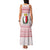 Malta Christmas Family Matching Tank Maxi Dress and Hawaiian Shirt with Santa Driving Vintage Bus Malta Flag and Red White Festive Pattern Design - Wonder Print Shop