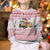 Malta Christmas Kid Ugly Christmas Sweater with Santa Driving Vintage Bus Malta Flag and Red White Festive Pattern Design - Wonder Print Shop