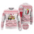 Malta Christmas Ugly Christmas Sweater with Santa Driving Vintage Bus Malta Flag and Red White Festive Pattern Design - Wonder Print Shop