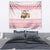 Malta Christmas Tapestry with Santa Driving Vintage Bus Malta Flag and Red White Festive Pattern Design - Wonder Print Shop