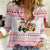 Malta Christmas Women Casual Shirt with Santa Driving Vintage Bus Malta Flag and Red White Festive Pattern Design - Wonder Print Shop