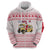 Malta Christmas Zip Hoodie with Santa Driving Vintage Bus Malta Flag and Red White Festive Pattern Design - Wonder Print Shop