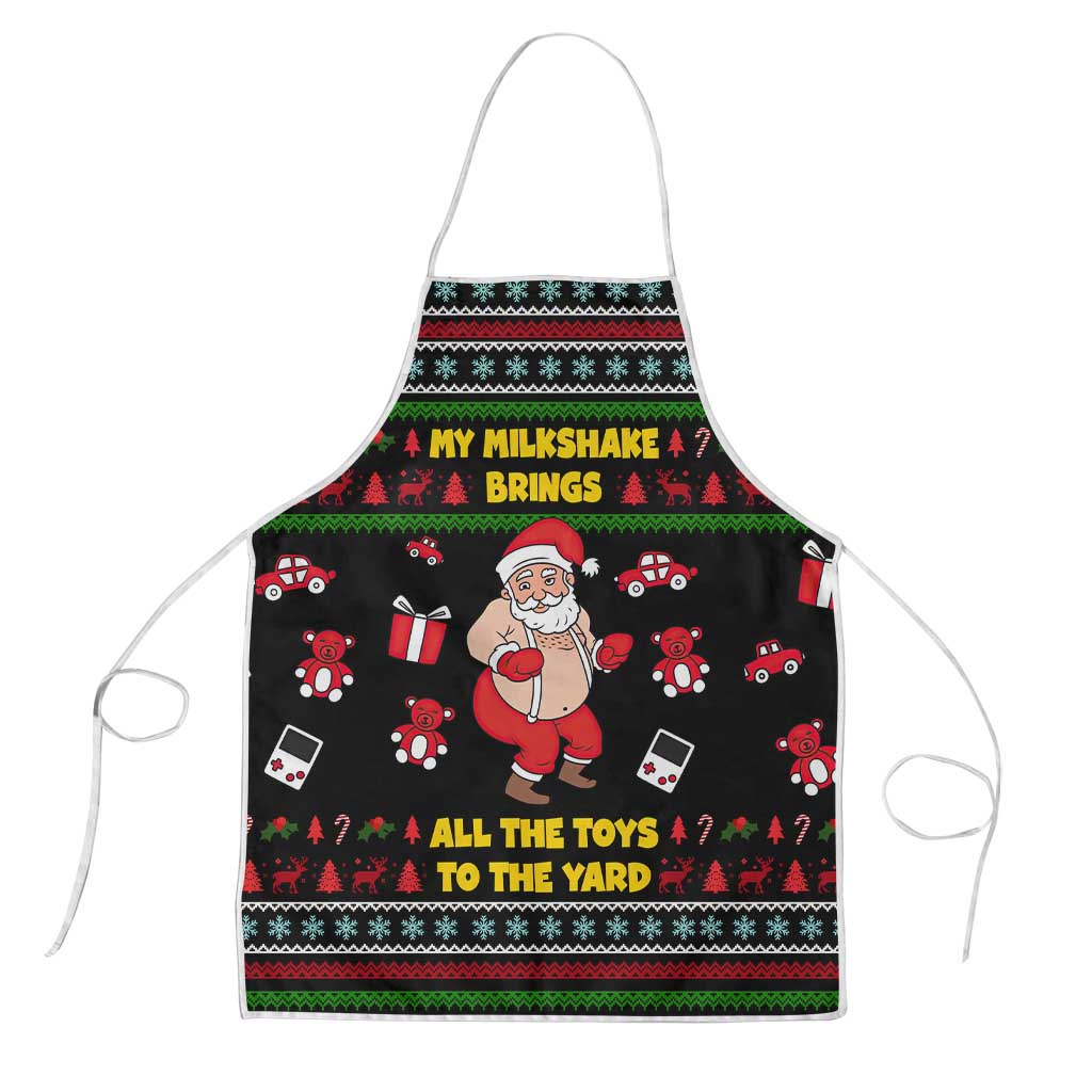 My Milkshake Bring Christmas Design Apron Xmas Holiday Patterns - Wonder Print Shop
