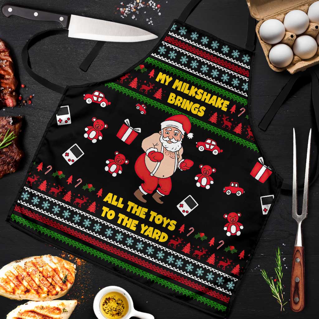 My Milkshake Bring Christmas Design Apron Xmas Holiday Patterns - Wonder Print Shop