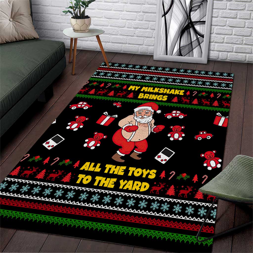 My Milkshake Bring Christmas Design Area Rug Xmas Holiday Patterns - Wonder Print Shop