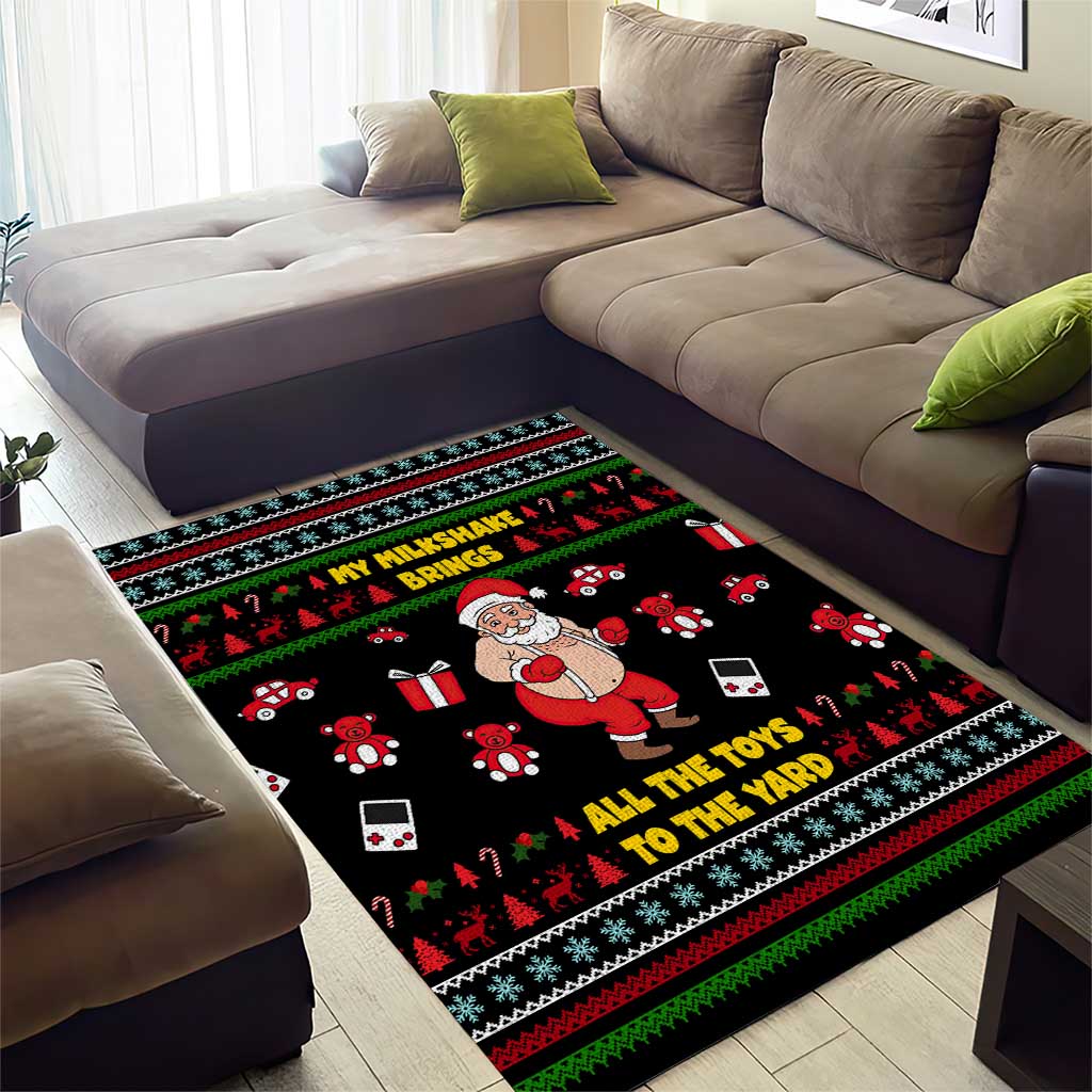 My Milkshake Bring Christmas Design Area Rug Xmas Holiday Patterns - Wonder Print Shop