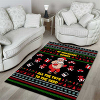 My Milkshake Bring Christmas Design Area Rug Xmas Holiday Patterns - Wonder Print Shop