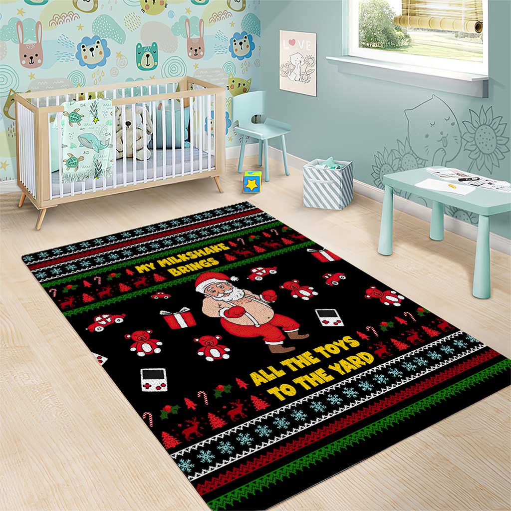 My Milkshake Bring Christmas Design Area Rug Xmas Holiday Patterns - Wonder Print Shop