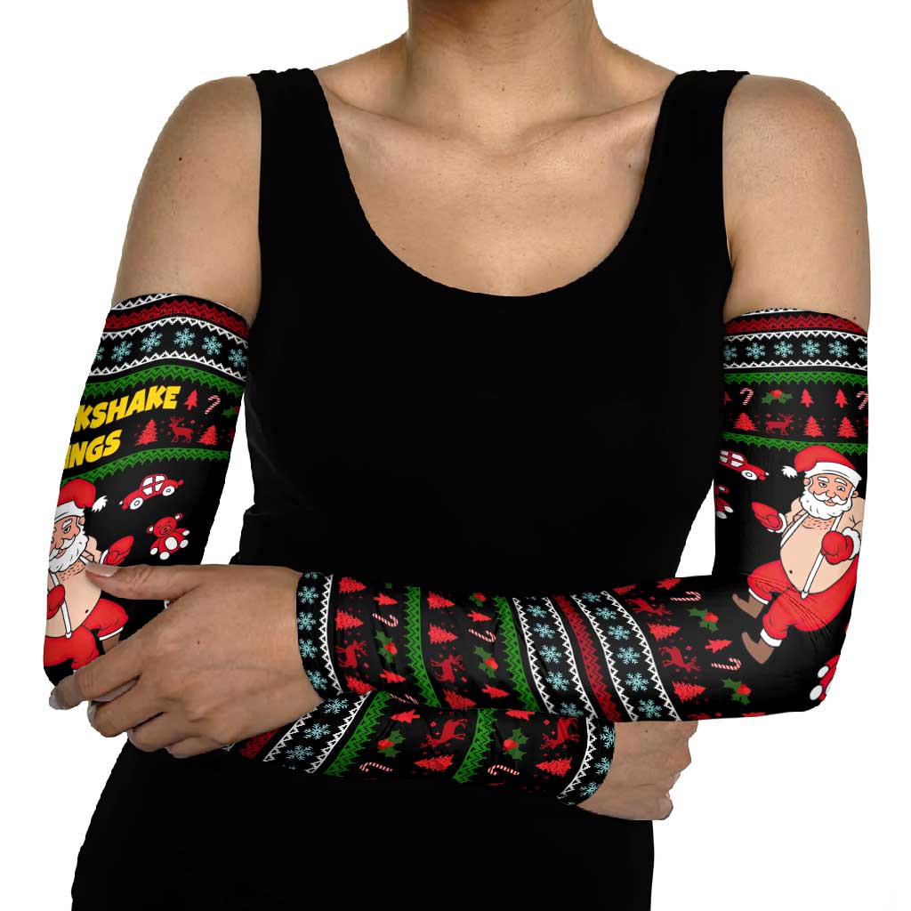 My Milkshake Bring Christmas Design Arm Sleeves Xmas Holiday Patterns - Wonder Print Shop