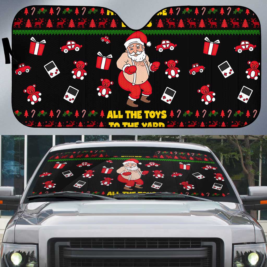 My Milkshake Bring Christmas Design Auto Sun Shade Xmas Holiday Patterns - Wonder Print Shop