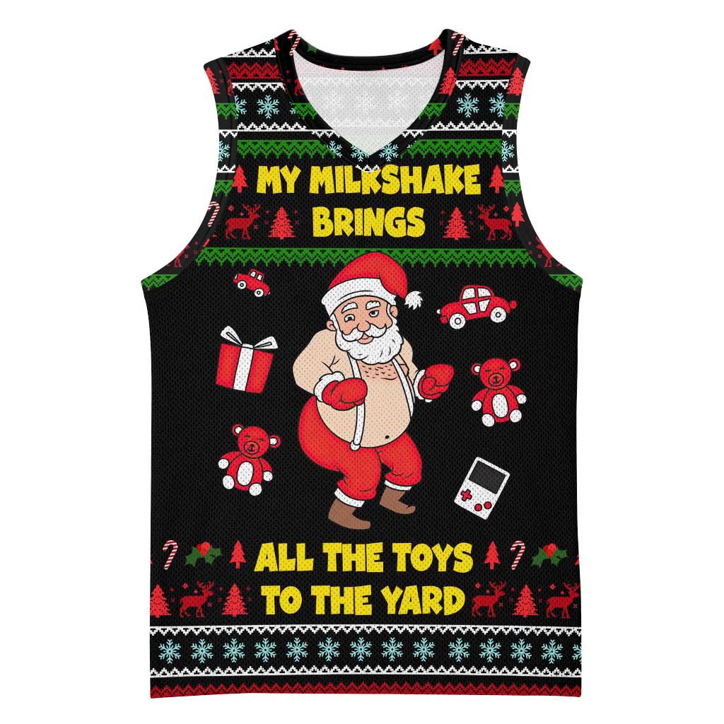 My Milkshake Bring Christmas Design Basketball Jersey Xmas Holiday Patterns - Wonder Print Shop