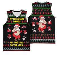 My Milkshake Bring Christmas Design Basketball Jersey Xmas Holiday Patterns - Wonder Print Shop
