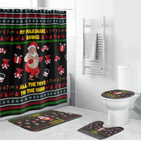 My Milkshake Bring Christmas Design Bathroom Set Xmas Holiday Patterns - Wonder Print Shop