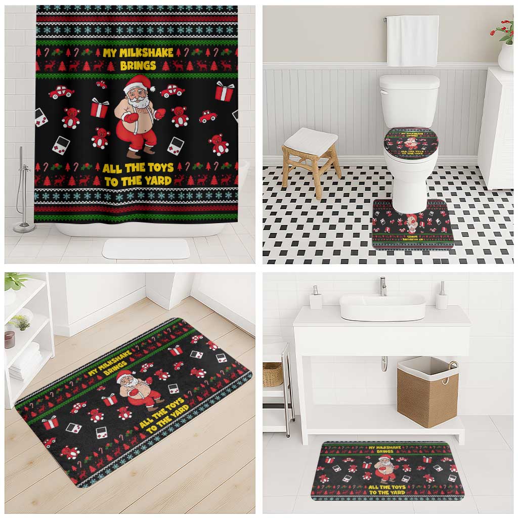 My Milkshake Bring Christmas Design Bathroom Set Xmas Holiday Patterns - Wonder Print Shop
