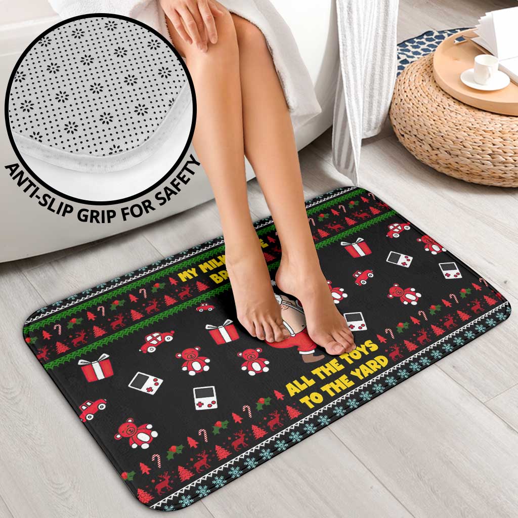 My Milkshake Bring Christmas Design Bathroom Set Xmas Holiday Patterns - Wonder Print Shop