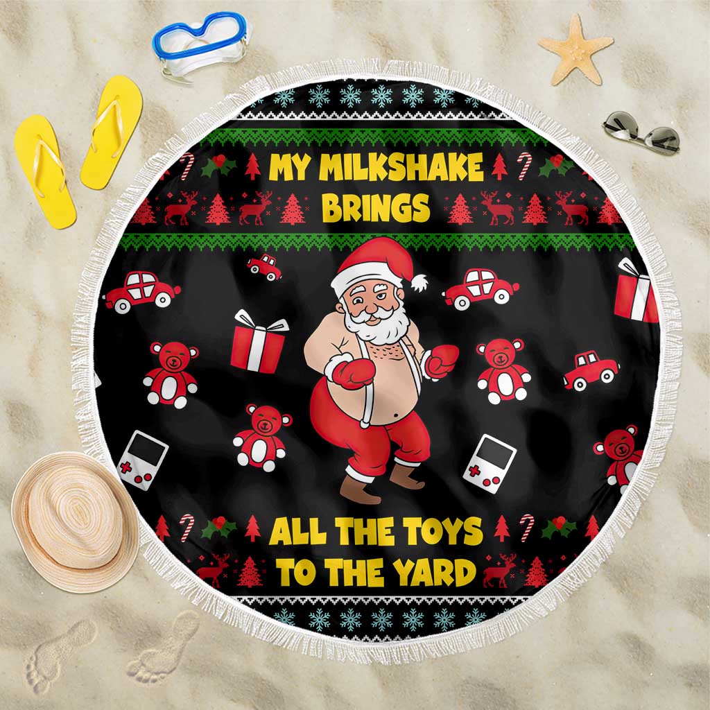 My Milkshake Bring Christmas Design Beach Blanket Xmas Holiday Patterns - Wonder Print Shop