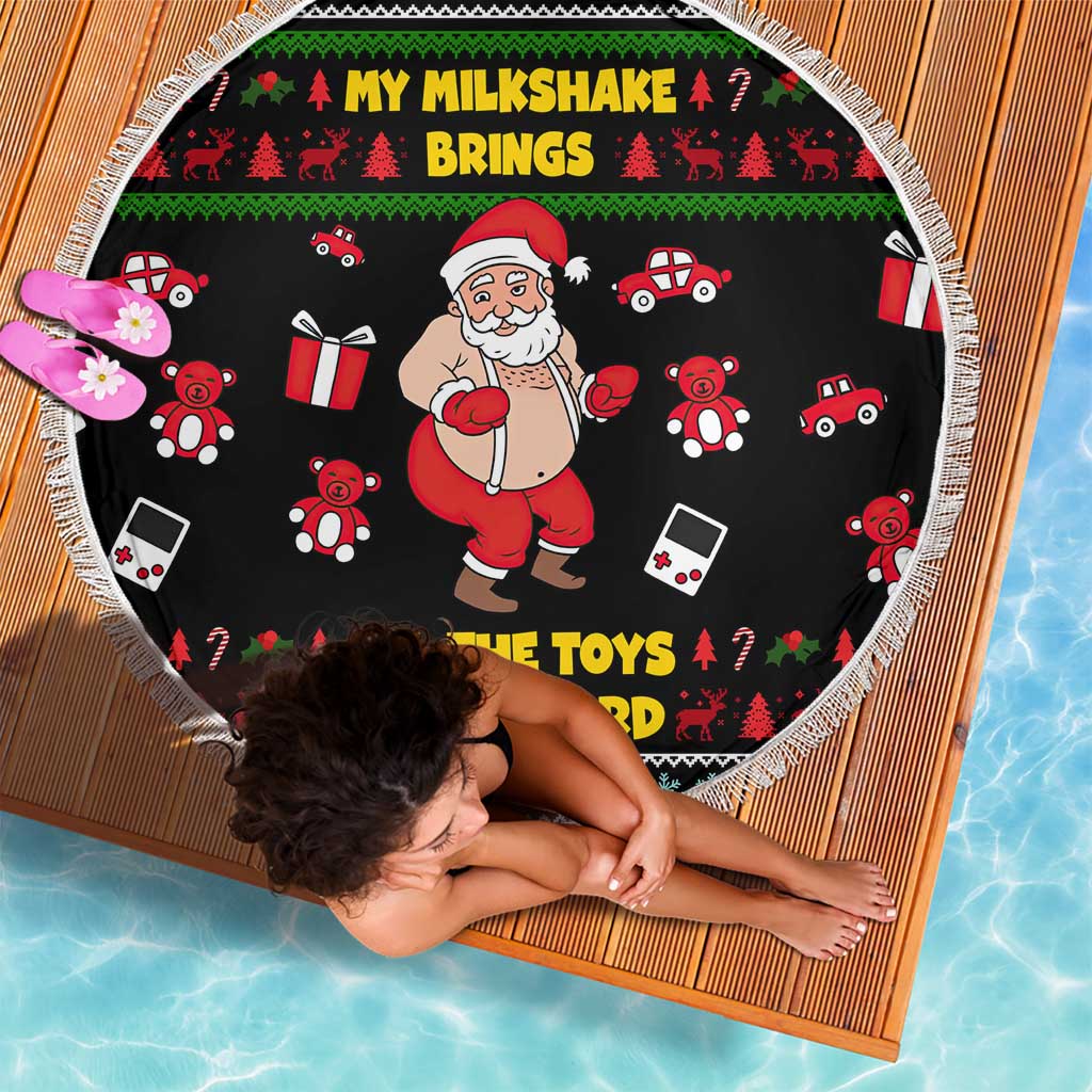 My Milkshake Bring Christmas Design Beach Blanket Xmas Holiday Patterns - Wonder Print Shop