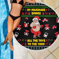 My Milkshake Bring Christmas Design Beach Blanket Xmas Holiday Patterns - Wonder Print Shop