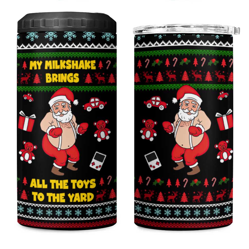 My Milkshake Bring Christmas Design 4 in 1 Can Cooler Tumbler Xmas Holiday Patterns - Wonder Print Shop
