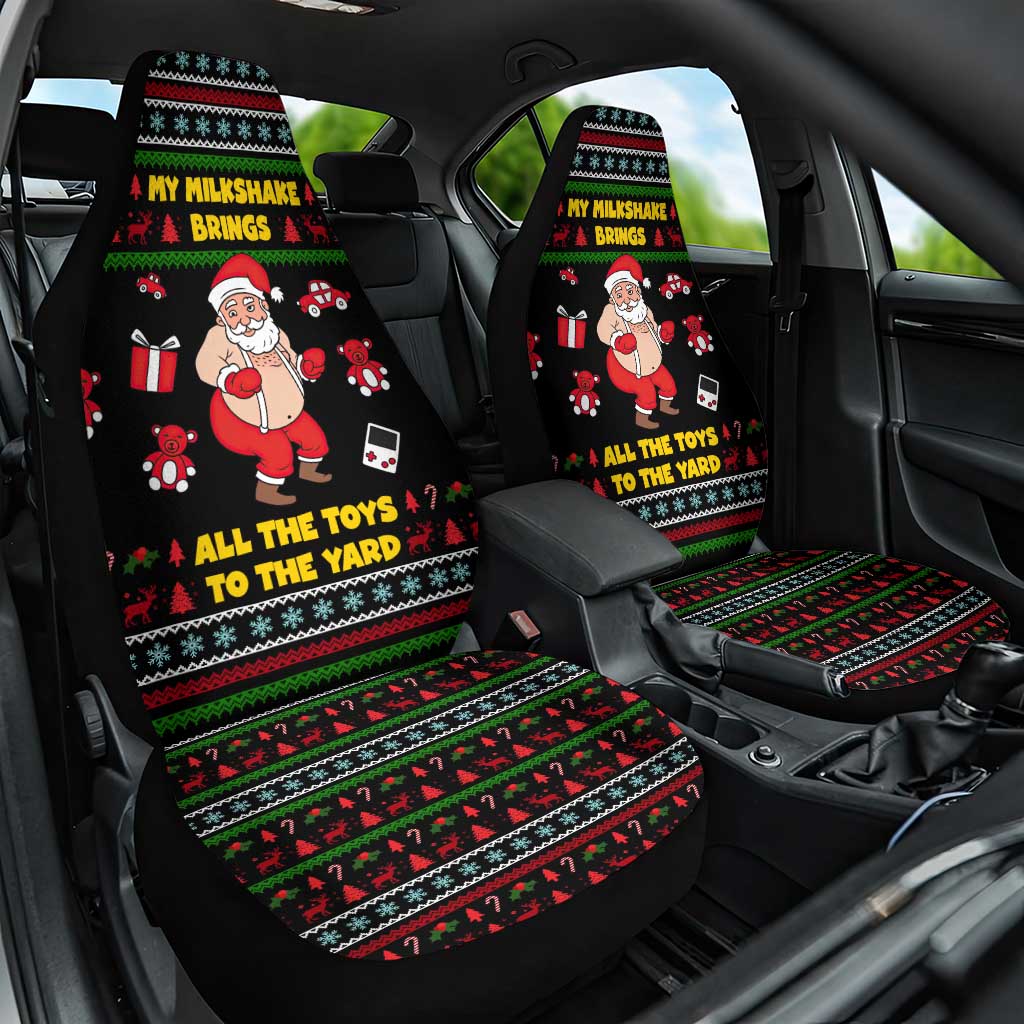My Milkshake Bring Christmas Design Car Seat Cover Xmas Holiday Patterns - Wonder Print Shop