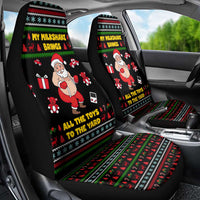 My Milkshake Bring Christmas Design Car Seat Cover Xmas Holiday Patterns - Wonder Print Shop