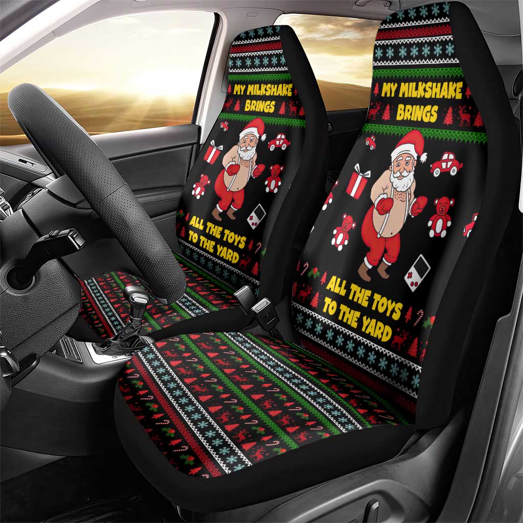 My Milkshake Bring Christmas Design Car Seat Cover Xmas Holiday Patterns - Wonder Print Shop