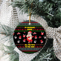 My Milkshake Bring Christmas Design Ceramic Ornament Xmas Holiday Patterns - Wonder Print Shop