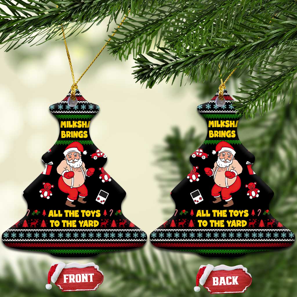 My Milkshake Bring Christmas Design Ceramic Ornament Xmas Holiday Patterns - Wonder Print Shop