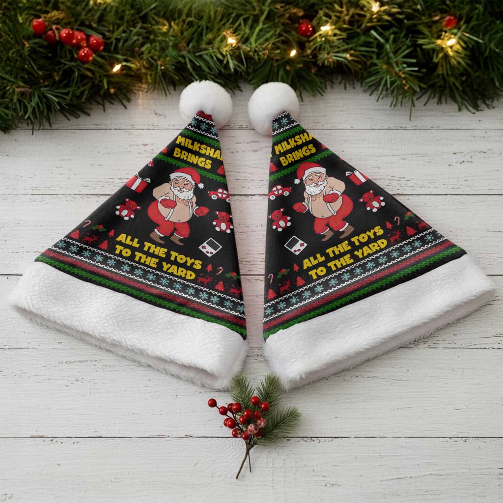 My Milkshake Bring Christmas Design Christmas Santa Hat Xmas Holiday Patterns - Wonder Print Shop