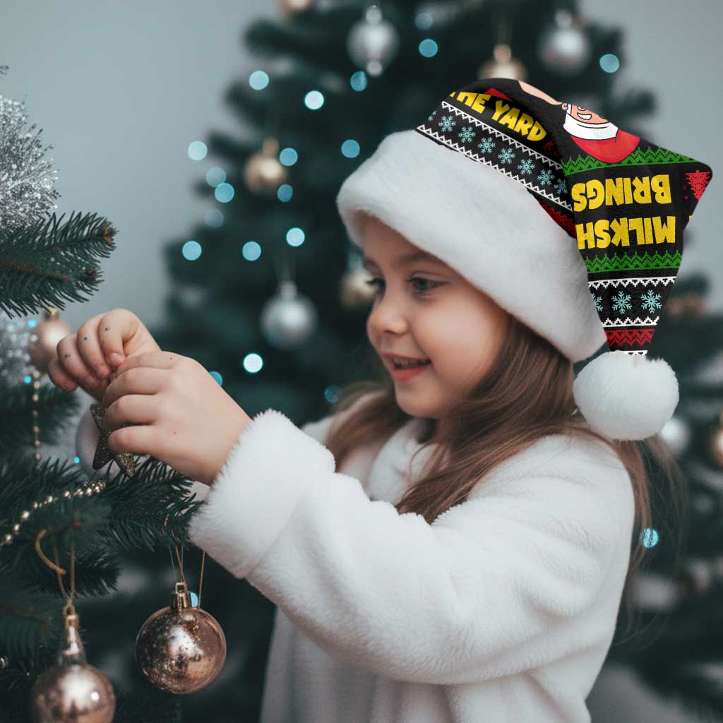 My Milkshake Bring Christmas Design Christmas Santa Hat Xmas Holiday Patterns - Wonder Print Shop