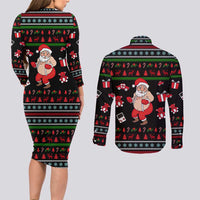 My Milkshake Bring Christmas Design Couples Matching Long Sleeve Bodycon Dress and Long Sleeve Button Shirt Xmas Holiday Patterns - Wonder Print Shop