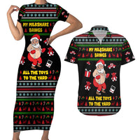 My Milkshake Bring Christmas Design Couples Matching Short Sleeve Bodycon Dress and Hawaiian Shirt Xmas Holiday Patterns - Wonder Print Shop
