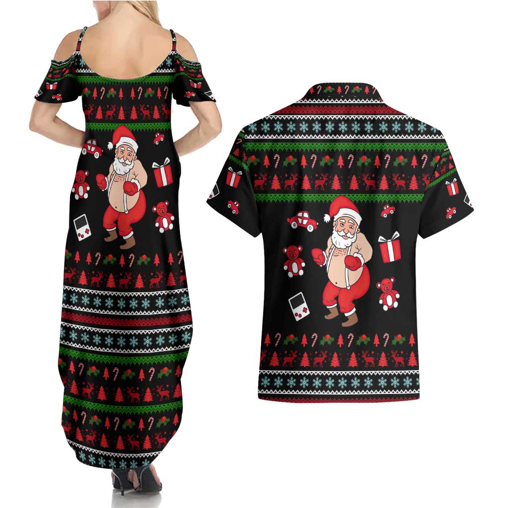My Milkshake Bring Christmas Design Couples Matching Summer Maxi Dress and Hawaiian Shirt Xmas Holiday Patterns - Wonder Print Shop