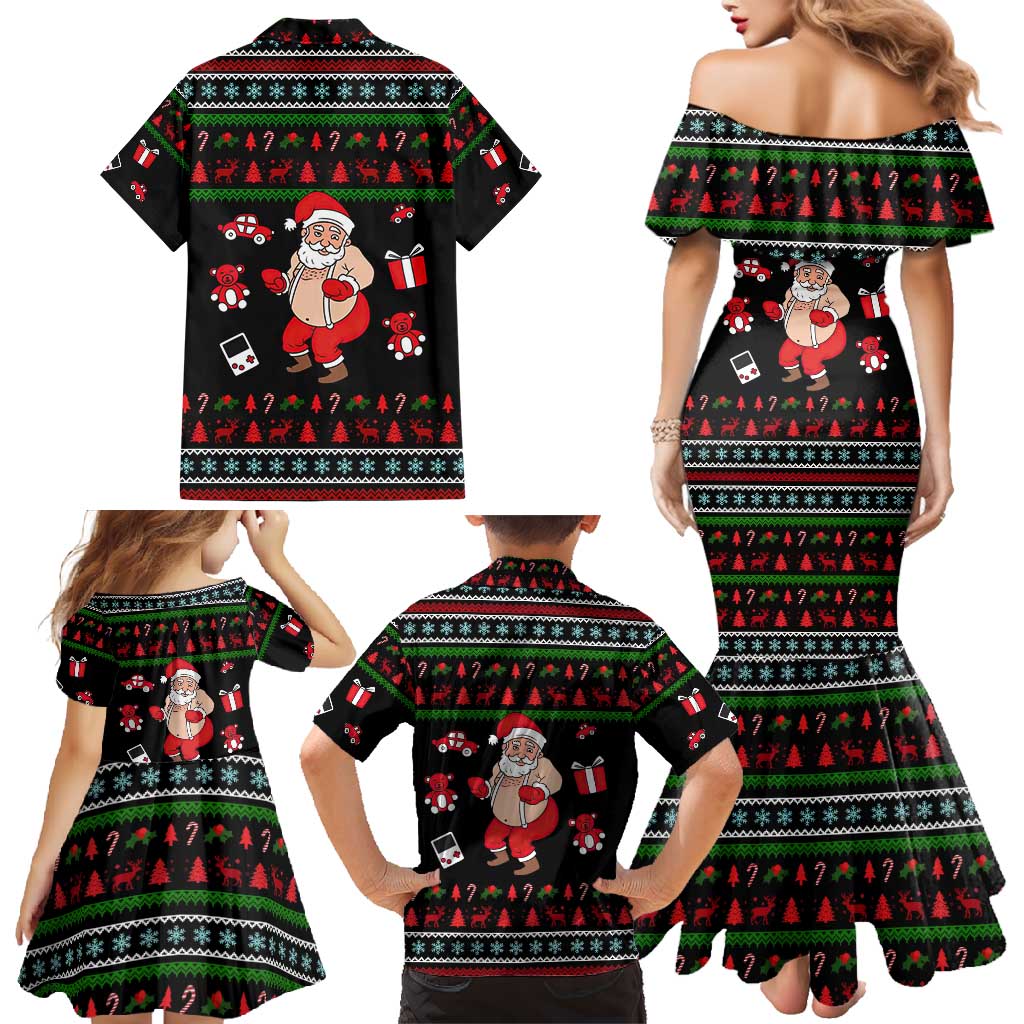 My Milkshake Bring Christmas Design Family Matching Mermaid Dress and Hawaiian Shirt Xmas Holiday Patterns - Wonder Print Shop