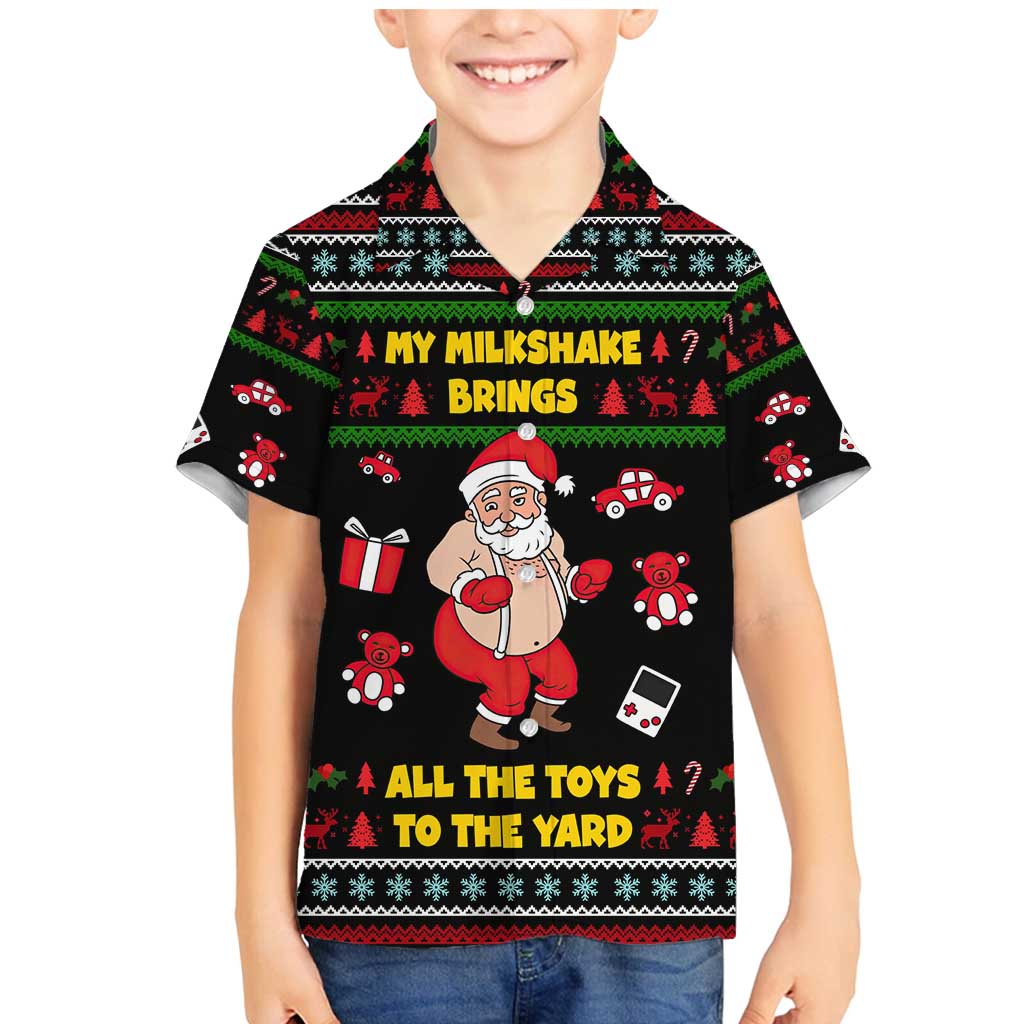 My Milkshake Bring Christmas Design Family Matching Mermaid Dress and Hawaiian Shirt Xmas Holiday Patterns - Wonder Print Shop