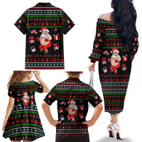 My Milkshake Bring Christmas Design Family Matching Off The Shoulder Long Sleeve Dress and Hawaiian Shirt Xmas Holiday Patterns - Wonder Print Shop