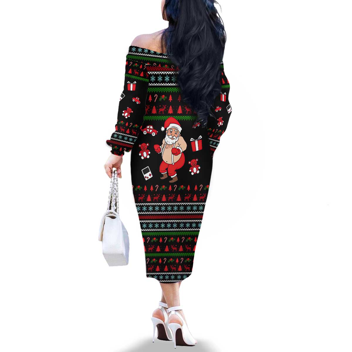 My Milkshake Bring Christmas Design Family Matching Off The Shoulder Long Sleeve Dress and Hawaiian Shirt Xmas Holiday Patterns - Wonder Print Shop