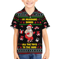 My Milkshake Bring Christmas Design Family Matching Off Shoulder Maxi Dress and Hawaiian Shirt Xmas Holiday Patterns - Wonder Print Shop