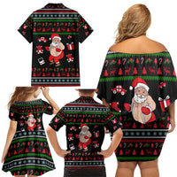 My Milkshake Bring Christmas Design Family Matching Off Shoulder Short Dress and Hawaiian Shirt Xmas Holiday Patterns - Wonder Print Shop