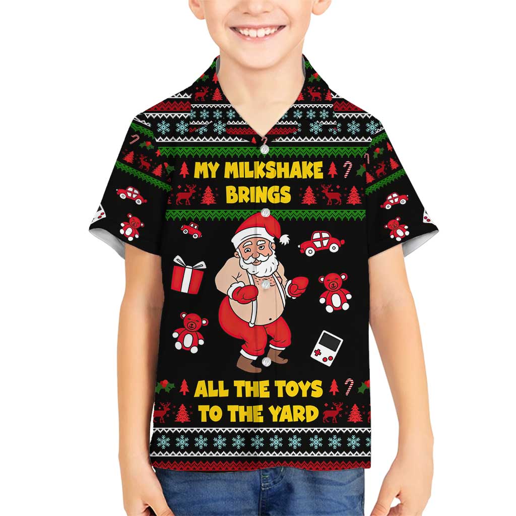 My Milkshake Bring Christmas Design Family Matching Summer Maxi Dress and Hawaiian Shirt Xmas Holiday Patterns - Wonder Print Shop