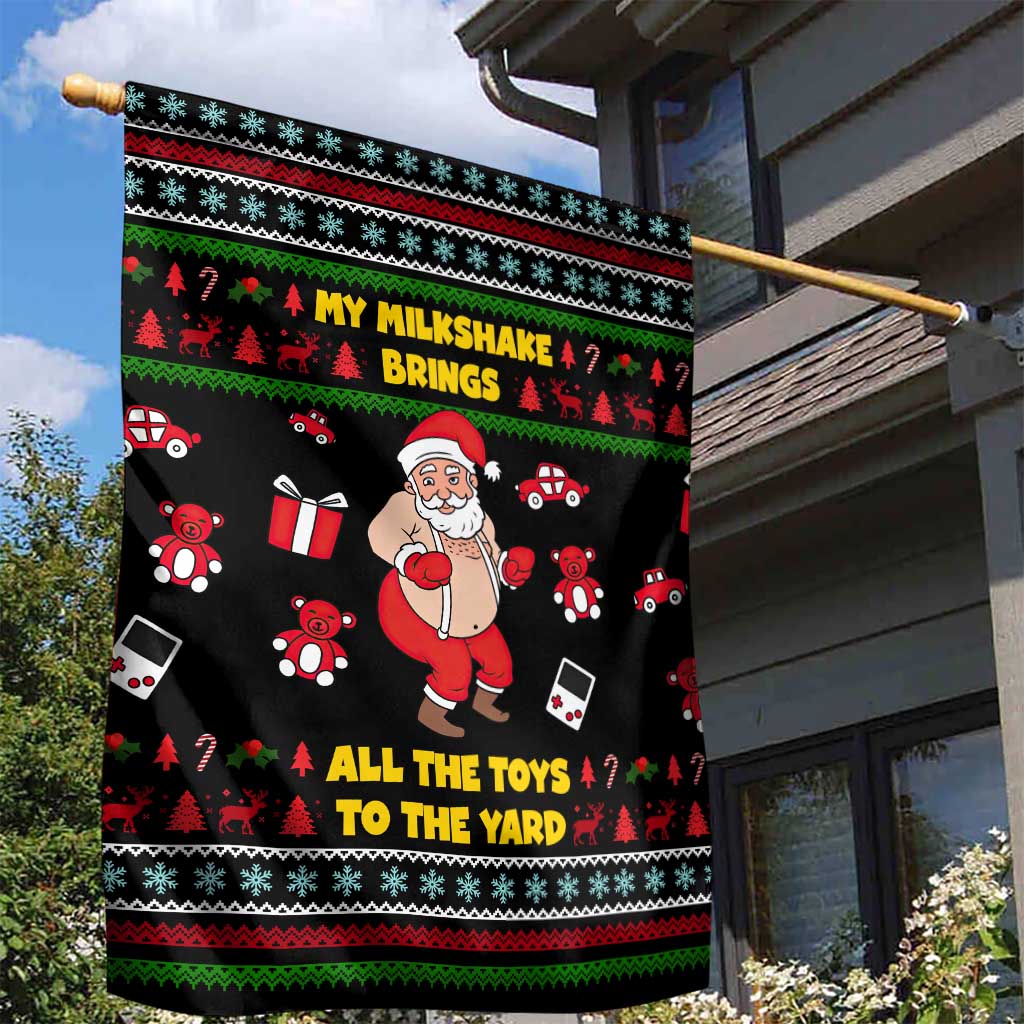My Milkshake Bring Christmas Design Garden Flag Xmas Holiday Patterns - Wonder Print Shop