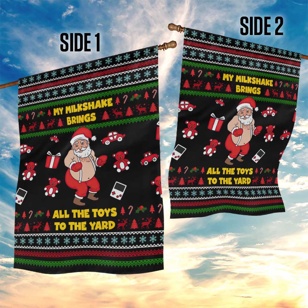 My Milkshake Bring Christmas Design Garden Flag Xmas Holiday Patterns - Wonder Print Shop