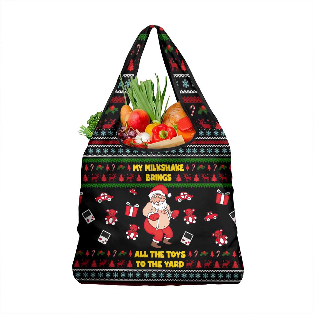 My Milkshake Bring Christmas Design Grocery Bag Xmas Holiday Patterns - Wonder Print Shop