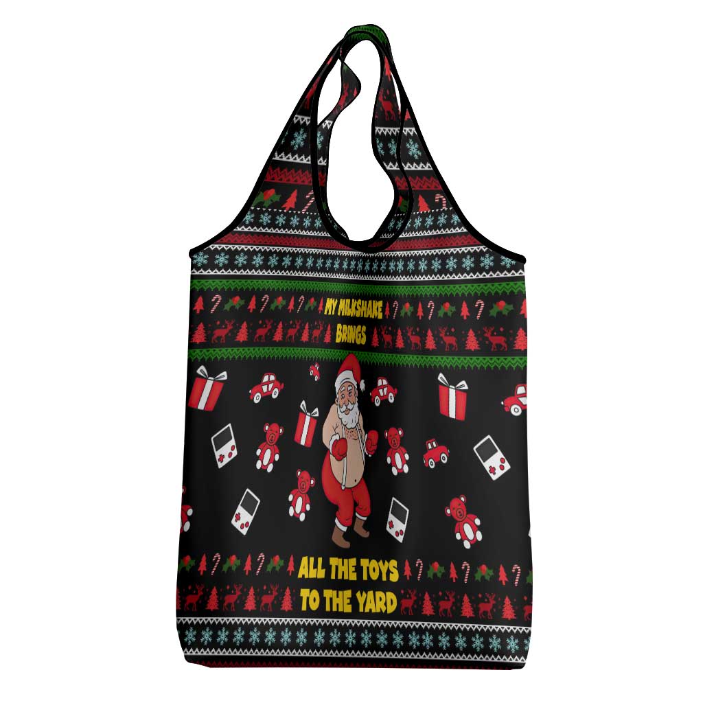 My Milkshake Bring Christmas Design Grocery Bag Xmas Holiday Patterns - Wonder Print Shop