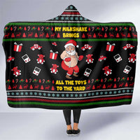 My Milkshake Bring Christmas Design Hooded Blanket Xmas Holiday Patterns - Wonder Print Shop