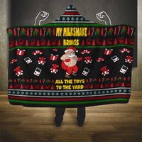 My Milkshake Bring Christmas Design Hooded Blanket Xmas Holiday Patterns - Wonder Print Shop