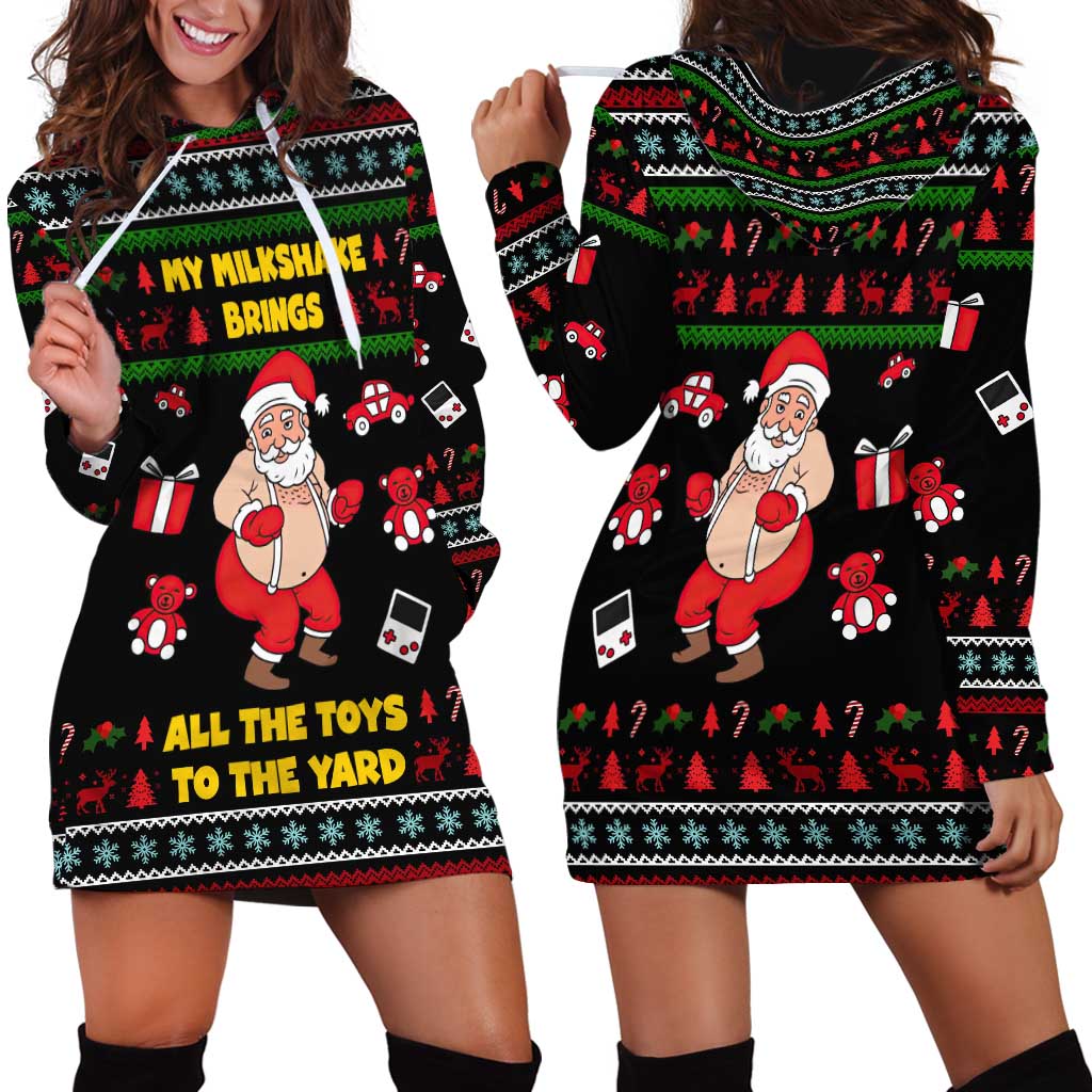 My Milkshake Bring Christmas Design Hoodie Dress Xmas Holiday Patterns - Wonder Print Shop