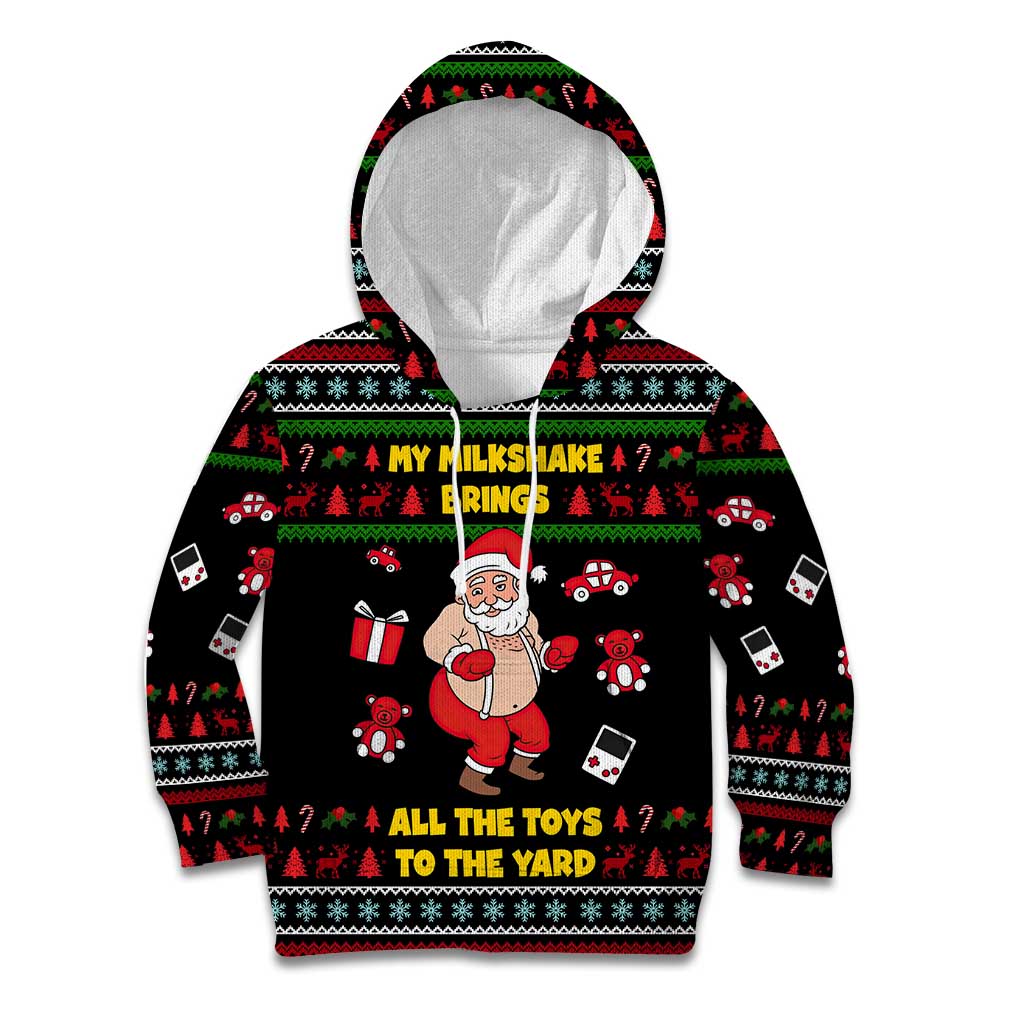 My Milkshake Bring Christmas Design Kid Hoodie Xmas Holiday Patterns - Wonder Print Shop