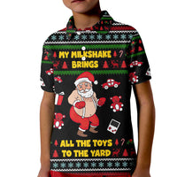 My Milkshake Bring Christmas Design Kid Polo Shirt Xmas Holiday Patterns - Wonder Print Shop